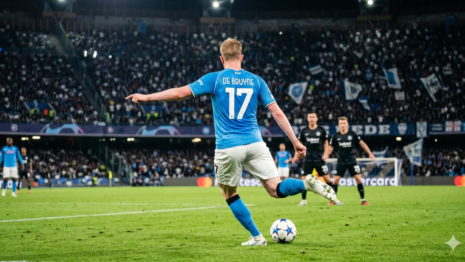 Kevin De Bruyne mengeksekusi umpan terobosan