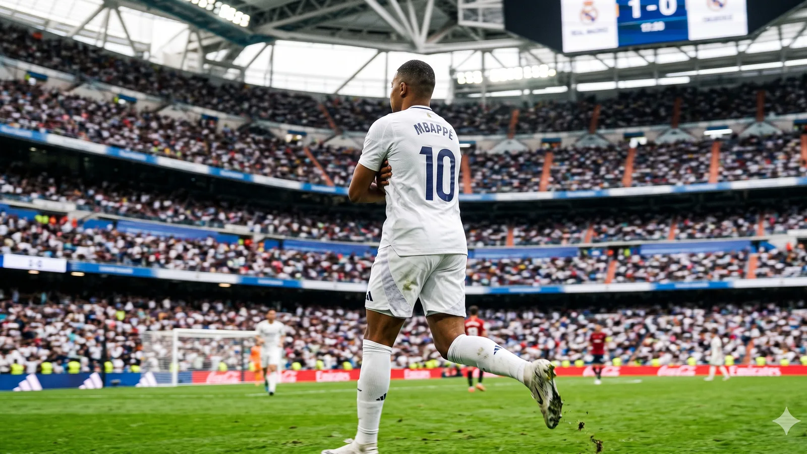 Kylian Mbappé beraksi di pertandingan