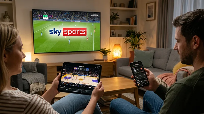 Perbandingan platform streaming sepak bola resmi di Indonesia menampilkan logo Vidio, Vision+, SCTV, dan beIN Sports